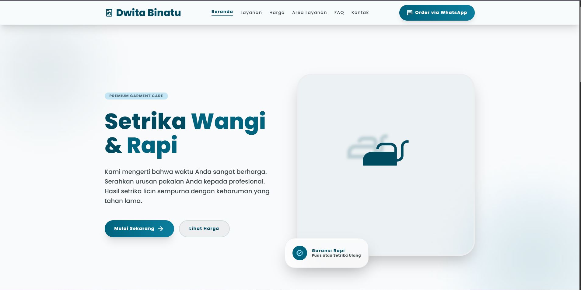 Dwita Binatu Website