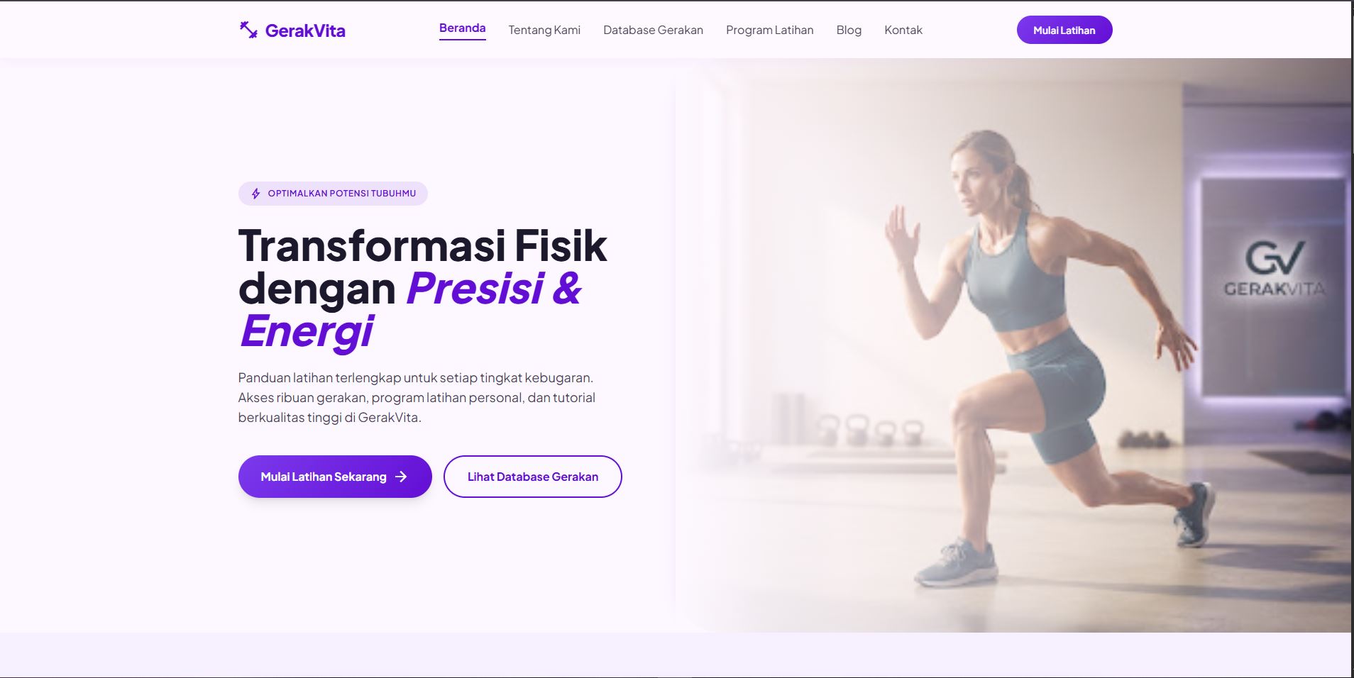 GerakVita Website